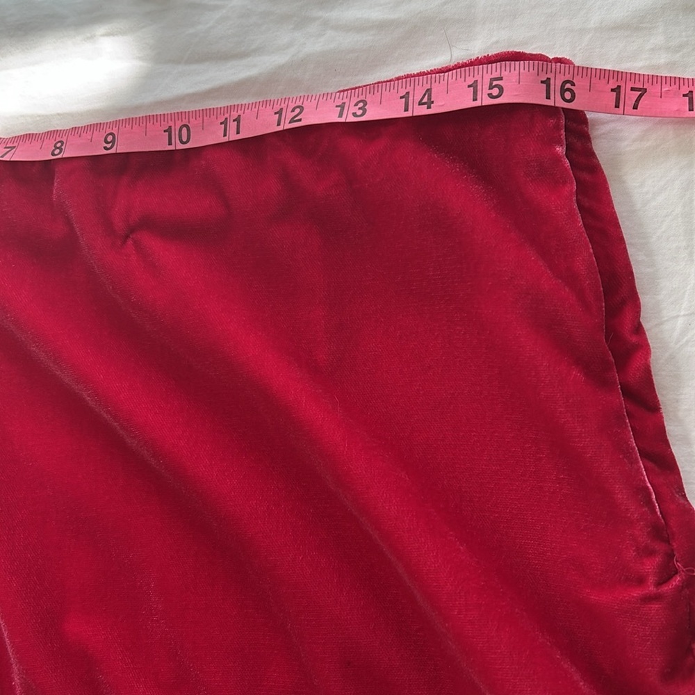 Free People Pink Annalise Mini Skirt Size 6 Pink new without tags Velvet - Picture 6 of 9